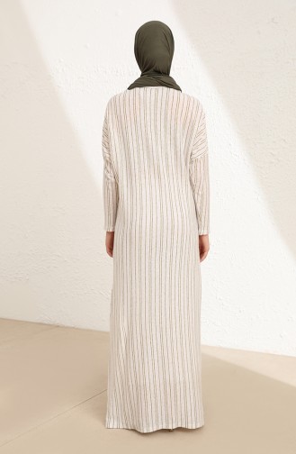 White Hijab Dress 8506-02