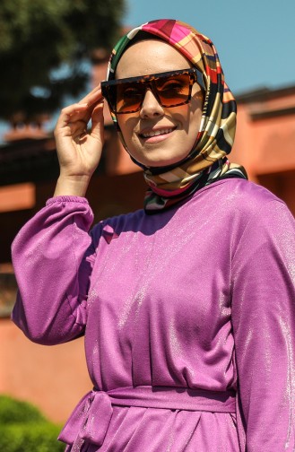 Aker Twill Eşarp 8082-795-913 Siyah Kiremit
