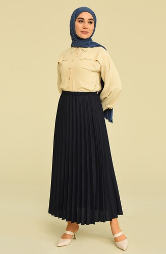 Navy Blue Skirt 2270-01