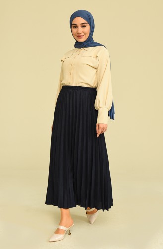 Navy Blue Skirt 2270-01