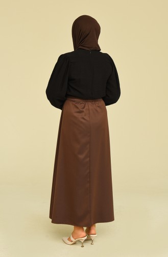 Chestnut Color Skirt 10202298AETK-01