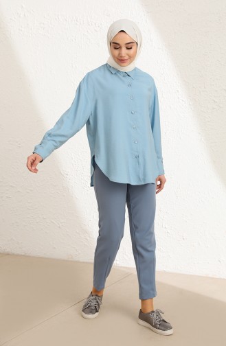 Blau Hemd 3002-02
