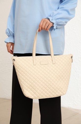 Beige Schultertasche 0206-03