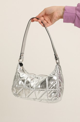 Silver Gray Shoulder Bag 0207-14