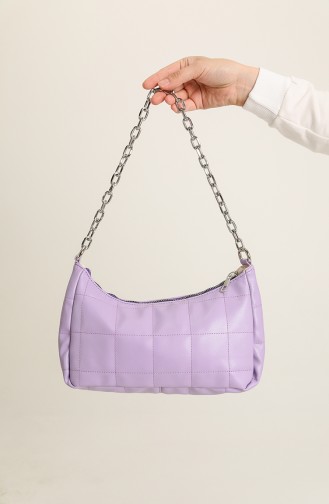 Lila Schultertasche 0207-16