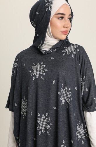 Navy Blue Poncho 50445-01