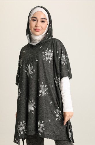 Black Poncho 50445-02