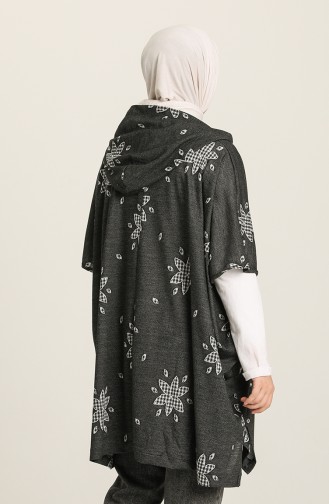 Black Poncho 50445-02