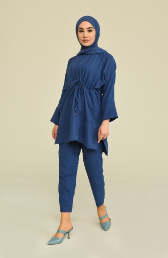 Cotton Tunik Pantolon Takim 6006-03 Parlament