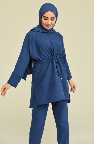 Cotton Tunik Pantolon Takim 6006-03 Parlament