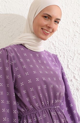 Büzgülü Tunik 4342-01 Lila