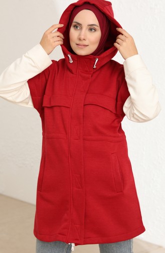 Claret red Gilet 50449-03