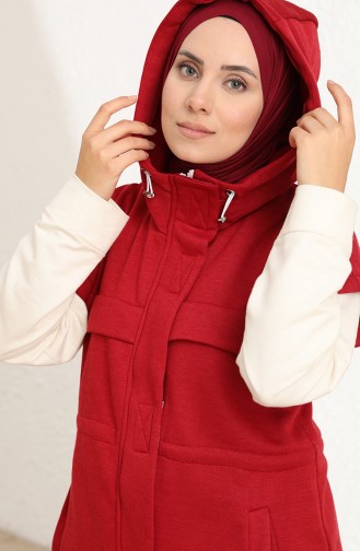 Claret red Gilet 50449-03