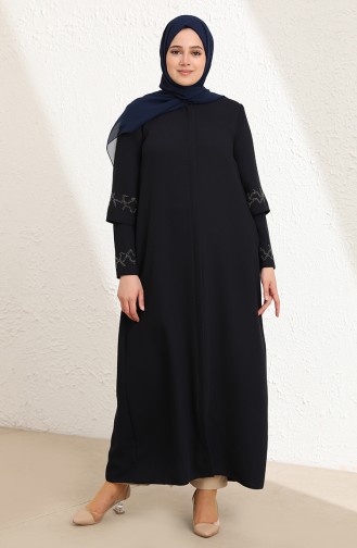 Abayas Bleu Marine 0007-02