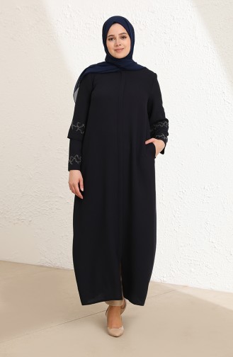 Abayas Bleu Marine 0007-02