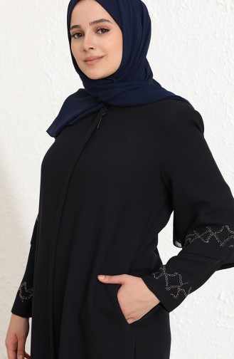 Abayas Bleu Marine 0007-02