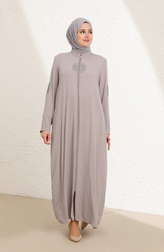 Gray Abaya 5960-02