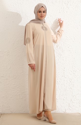 Beige Abayas 5960-05