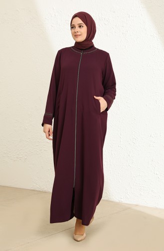 Plum Abaya 0350-04