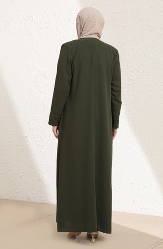 Khaki Abaya 0350-05