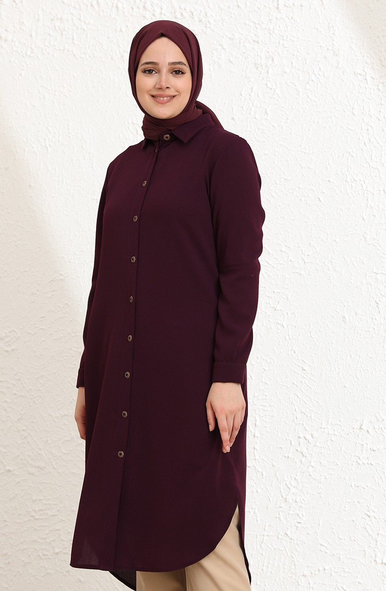 Navy Blue Overhemdblouse 0351 03 Sefamerve