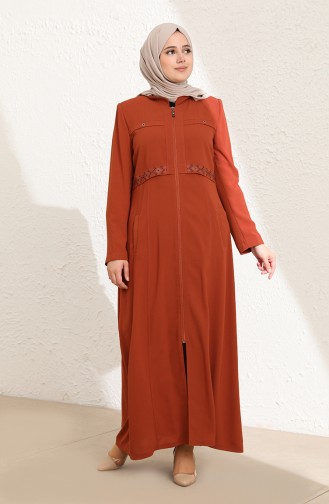 Brick Red Abaya 0432-05