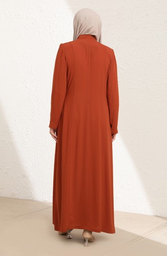 Abayas Couleur brique 0432-05