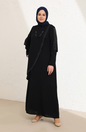 Habillé Hijab Bleu Marine 4003-01