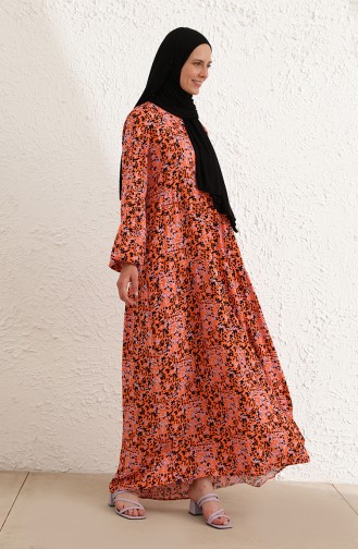 Orange Hijab Kleider 1780-01