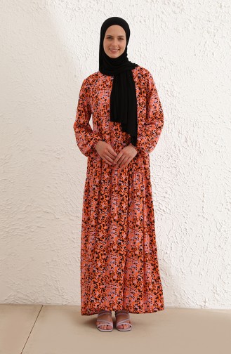 Orange Hijab Kleider 1780-01