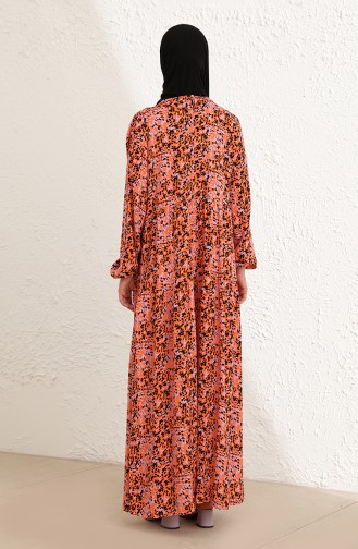 Orange Hijab Dress 1780-01