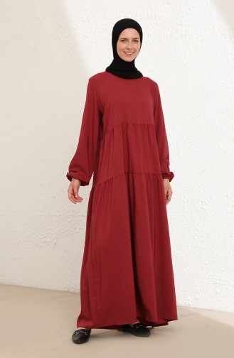 Dark Dusty Rose Hijab Dress 1784-01