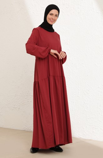 Dark Dusty Rose Hijab Dress 1784-01