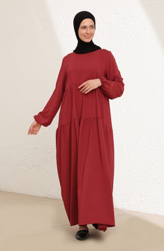 Dark Dusty Rose Hijab Dress 1784-01