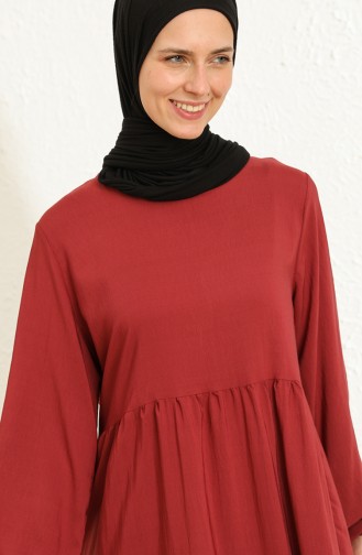Dunkel-Rose Hijab Kleider 1784-01