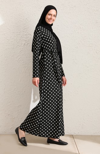 White Hijab Dress 3900-01