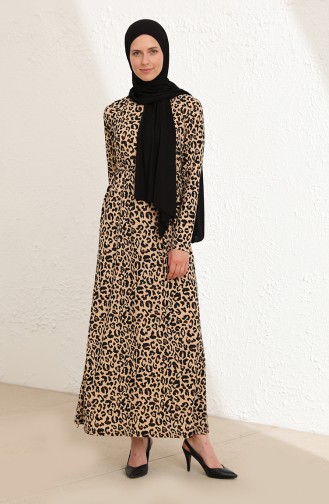 Schwarz Hijab Kleider 4000-01