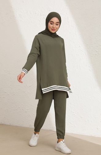 Aerobin Tunik Pantolon Takım 6007-03 Haki