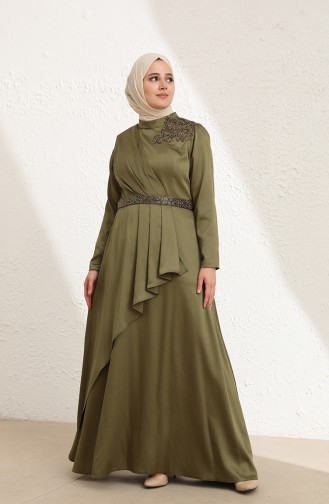 Habillé Hijab Khaki 6037-02