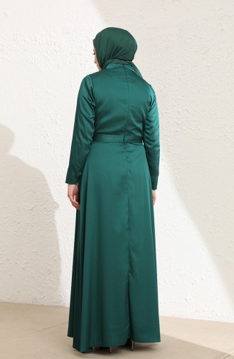 Smaragdgrün Hijab-Abendkleider 6037-05