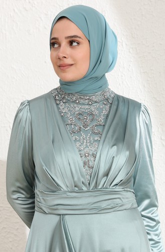 Habillé Hijab Vert noisette 6039-02