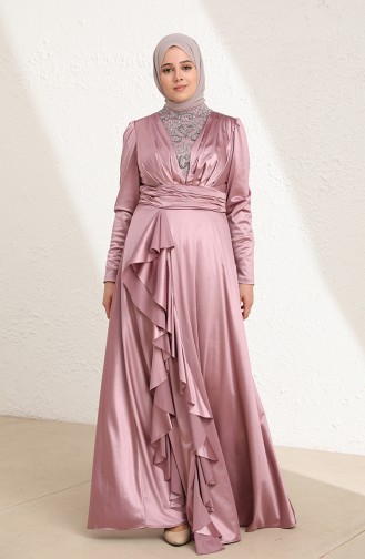 Gems Hijab Evening Dress 6039-03