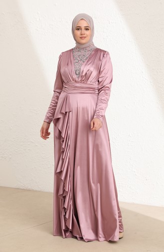 Gems Hijab Evening Dress 6039-03