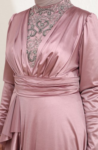 Gems Hijab Evening Dress 6039-03