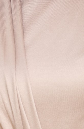 Robe de Soirée Grande Taille 6040-01 Beige 6040-01