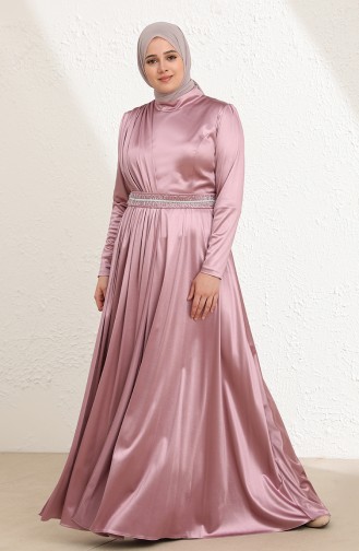 Gems Hijab Evening Dress 6040-03