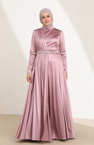 Gems Hijab Evening Dress 6040-03