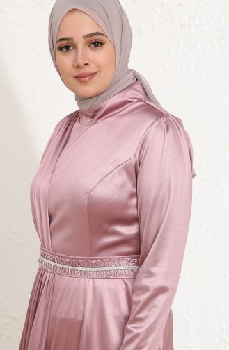 Gems Hijab Evening Dress 6040-03