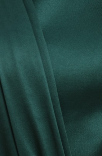 Emerald Green Hijab Evening Dress 6040-05
