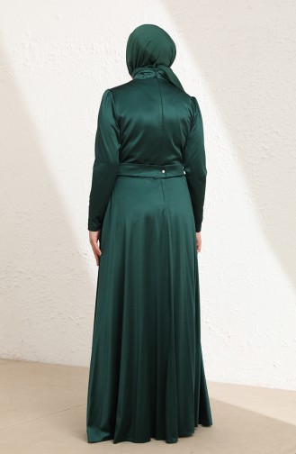 Smaragdgrün Hijab-Abendkleider 6040-05